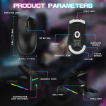 CHUỘT ATTACK SHARK X1 MULTI MODES ĐEN (PAW3395PRO/53G)