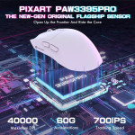CHUỘT ATTACK SHARK X1 MULTI MODES TRẮNG (PAW3395PRO/53G)
