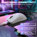 CHUỘT ATTACK SHARK X1 MULTI MODES TRẮNG (PAW3395PRO/53G)