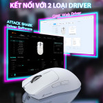CHUỘT ATTACK SHARK X1 MULTI MODES TRẮNG (PAW3395PRO/53G)