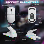 CHUỘT ATTACK SHARK X1 MULTI MODES TRẮNG (PAW3395PRO/53G)