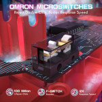 CHUỘT ATTACK SHARK X1 MULTI MODES ĐỎ (PAW3395PRO/53G)