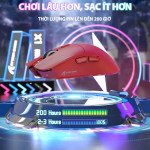 CHUỘT ATTACK SHARK X1 MULTI MODES ĐỎ (PAW3395PRO/53G)