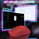 CHUỘT ATTACK SHARK X1 MULTI MODES ĐỎ (PAW3395PRO/53G)