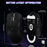 CHUỘT ATTACK SHARK X11SE MULTI MODES ĐEN (PAW3311/59G)