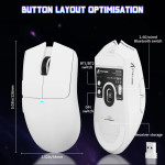 CHUỘT ATTACK SHARK X11SE MULTI MODES TRẮNG (PAW3311/59G)