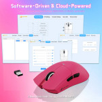 CHUỘT ATTACK SHARK X11SE MULTI MODES BERRY RED (PAW3311/59G)