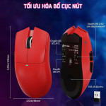 CHUỘT ATTACK SHARK X11SE MULTI MODES RED (PAW3311/59G)