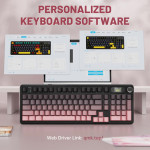 BÀN PHÍM CƠ ATTACK SHARK X98 PRO BLACK BERRY STRAWBERRY SWITCH