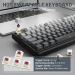 BÀN PHÍM CƠ ATTACK SHARK X98 PRO BLACK GRADIENT STRAWBERRY SWITCH