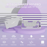 BÀN PHÍM CƠ ATTACK SHARK X85 PRO MULTI MODES LAVENDER STRAWBERRY SWITCH