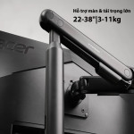 GIÁ ĐỠ MÀN HÌNH HYPERWORK FLEXUS PA01 ĐEN