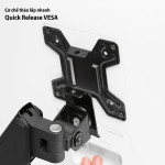 GIÁ ĐỠ MÀN HÌNH HYPERWORK CORE ARM SA01 ĐEN