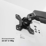 GIÁ ĐỠ MÀN HÌNH HYPERWORK CORE ARM SA01 ĐEN