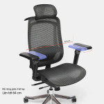 GHẾ CÔNG THÁI HỌC HYPERWORK AIRY PRO OC04 ĐEN