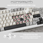 BÀN PHÍM CƠ ATTACK SHARK X98 STAR WHITE STRAWBERRY SWITCH