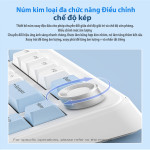 BÀN PHÍM CƠ FREE WOLF F75 MULTI MODES BLACK SILVER MOON SWITCH