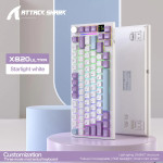 BÀN PHÍM CƠ ATTACK SHARK X820ULTRA STAR WHITE FLYING FISH SWITCH