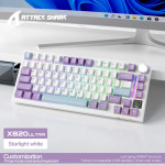 BÀN PHÍM CƠ ATTACK SHARK X820ULTRA STAR WHITE FLYING FISH SWITCH
