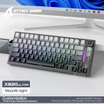 BÀN PHÍM CƠ ATTACK SHARK X820ULTRA MOONLIGHT NIGHT FLYING FISH SWITCH