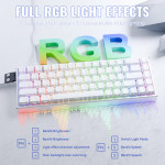 BÀN PHÍM CƠ ATTACK SHARK X68HE MAX CNC WHITE CONTOUR MAGNETIC AMBER SWITCH