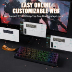 BÀN PHÍM CƠ ATTACK SHARK X68HE MAX CNC BLACK CONTOUR MAGNETIC AMBER SWITCH