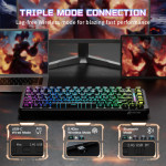 BÀN PHÍM CƠ ATTACK SHARK X82PRO HE BLACK CONTOUR MAGNETIC AMBER SWITCH