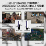 BÀN PHÍM CƠ ATTACK SHARK X82PRO HE COMIC STYLE MAGNETIC AMBER SWITCH