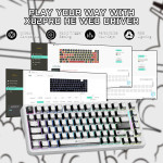 BÀN PHÍM CƠ ATTACK SHARK X82PRO HE COMIC STYLE MAGNETIC AMBER SWITCH