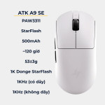 CHUỘT ATK A9 SE X NEARLINK MULTI MODES TRẮNG (PAW3311/53G)