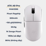 CHUỘT ATK A9 PRO 8K MULTI MODES TRẮNG (PAW3395/53G)
