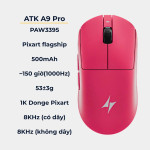 CHUỘT ATK A9 PRO 8K MULTI MODES PINK (PAW3395/53G)