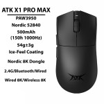 CHUỘT ATK X1 PRO MAX 8K MULTI MODES ĐEN (PAW3950/54G)