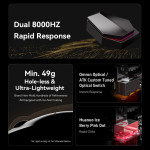 CHUỘT ATK X1 PRO MAX 8K MULTI MODES ĐEN (PAW3950/54G)