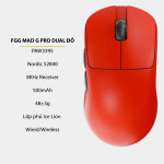 CHUỘT FGG MAD G PRO DUAL MODE ĐỎ (PAW3395/48G)