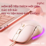 CHUỘT INPHIC B8 SILENT SWITCH HỒNG
