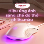 CHUỘT INPHIC B8 SILENT SWITCH HỒNG