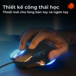 CHUỘT INPHIC W1 LED SILENT SWITCH ĐEN