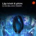 CHUỘT INPHIC W1 LED SILENT SWITCH ĐEN