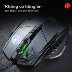 CHUỘT INPHIC W1 LED SILENT SWITCH ĐEN
