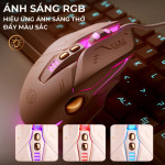 CHUỘT INPHIC W8 SILENT SWITCH HỒNG