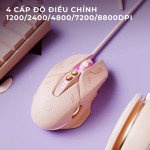 CHUỘT INPHIC W8 SILENT SWITCH HỒNG