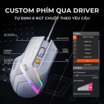 CHUỘT INPHIC PG1 RGB 1KHz SILENT SWITCH TRẮNG