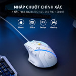 CHUỘT INPHIC PG1 RGB 1KHz SILENT SWITCH TRẮNG