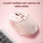 CHUỘT KHÔNG DÂY INPHIC F8 VER2 SILENT SWITCH HỒNG