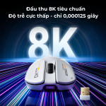 CHUỘT INPHIC INX39 8KHz DUAL MODE TRẮNG (PAW3395/39g)