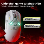 CHUỘT INPHIC IN10 MULTI MODES 8KHz ĐEN (PAW3395/60g)