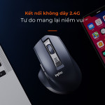 CHUỘT KHÔNG DÂY INPHIC M9 SILENT SWITCH ĐEN