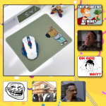 LÓT CHUỘT MEME TROLL HÀI HƯỚC 45X40 DÀY 3MM