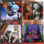 LÓT CHUỘT SHIN SEIKI EVANGELION GAMING SIZE 45X40 DÀY 5MM